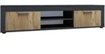 Mid.you Lowboard Usilo, Honigeiche, Anthrazit, Kunststoff, 1 F&auml;cher, 160x37x45 cm,