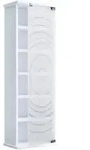 Mid.you Cd-Regal Tilano, Wei&szlig;, Glas, Holzwerkstoff, 5 F&auml;cher, 31x92x18 cm,