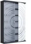 Mid.you Cd-Regal Tilano, Anthrazit, Glas, Holzwerkstoff, 10 F&auml;cher, 60x92x18...