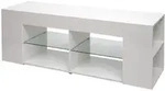 MCW Tv-Rack, Wei&szlig;, Holz, 144x50x40 cm, Wohnzimmer, Wohnw&auml;nde, Lowboards, Lowboards