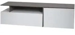 MCW Tv-Rack, Grau, Wei&szlig;, Holz, 161x45x40 cm, Wohnzimmer, Wohnw&auml;nde, Lowboards,