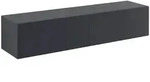[en.casa] H&auml;ngelowboard, Dunkelgrau, Holzwerkstoff, Rechteckig, 140x30x33 cm,