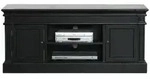 ebuy24 Tv-Element, Schwarz, Holzwerkstoff, 137x60x45 cm, Wohnzimmer, Wohnw&auml;nde,
