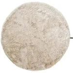 benuta Nest Hochflorteppich, Beige, Textil, Beton Optik, Rund, 200x200 cm,