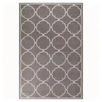 Novel Outdoorteppich Berlin, Hellgrau, Textil, geometrisch, rechteckig, 160x230 cm,