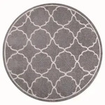 Novel Outdoorteppich Berlin, Hellgrau, Textil, geometrisch, rund, Oeko-Tex&reg; Standard