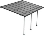 Juskys Terrassendach, Dunkelgrau, Metall, 435x300x300 cm, Sonnen- & Sichtschutz,