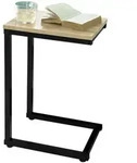 SoBuy Beistelltisch, Natur, Holzwerkstoff, Metall, 30x60x40 cm, Wohnzimmer,