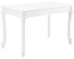 [en.casa] Esstisch, Wei&szlig;, Kunststoff, 4-Sitzer, 116x76x66 cm, Esszimmer, Tische,