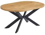 Home Deluxe Esstisch, Hellbraun, Holz, Teilmassiv, 100x4x160 cm, Esszimmer,...