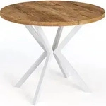 WFL Group Esstisch, Alteiche, Metall, 8-Sitzer, Rund,Rund, 180x76x100 cm,...