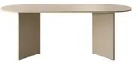 Selsey Esstisch, Beige, Holzwerkstoff, 6-Sitzer, Oval,Oval, 90x75x204 cm, Esszimmer,