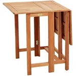 Gardenson Gartenklapptisch, Natur, Holz, Eukalyptusholz, massiv, rechteckig,
