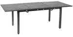 Gardenson Gartentisch, Grau, Metall, rechteckig, eckig, 74x90x140-200 cm,...