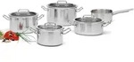 Spring Kochtopfset Brigade Basic, Silber, Metall, 5-teilig, 16 cm, 2,7 L,1,4 L,