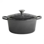 Schmortopf 5 Stars, Anthrazit, Creme, Metall, 4 L, rund, 25x11.5x25 cm, Kochen,