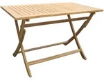 Zebra Gartentisch Poker, Edelstahl, Teak, Holz, Metall, Teakholz, massiv, Hartholz,