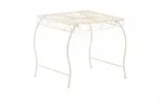 CLP Gartentisch, Creme, Metall, 49x46x45 cm, Gartenm&ouml;bel, Gartentische, Gartentische