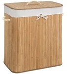tectake W&auml;schekorb,53, Beige, Textil, Rechteckig, 33.5x63x53 cm, Ordnen &
