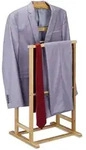 Relaxdays Herrendiener, Hellbraun, Holz, 47x98.5x36 cm, Schlafzimmer, Herrendiener