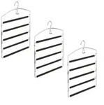 Relaxdays Hosenb&uuml;gel, Schwarz, Metall, Textil, 37x44.5x2.7 cm, Schlafzimmer,