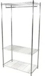 Mid.you Rollgarderobe, Chrom, Metall, Uni, 90x187x45 cm, Garderobe,
