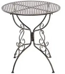 CLP Gartenbeistelltisch, Bronze, Metall, 70x74x70 cm, Gartenm&ouml;bel, Gartentische,