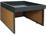 MCW M&auml;hroboter-Garage, Eiche Artisan, Anthrazit, Metall, 60x40x73 cm,