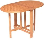 Gardenson Gartenklapptisch, Natur, Holz, Eukalyptusholz, massiv, rechteckig,