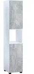 Mid.you Hochschrank VCM Flandu, Grau, Holzwerkstoff, 2 F&auml;cher, 31x160x30 cm,