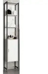 Mid.you Hochschrank, Wei&szlig;, Metall, 4 F&auml;cher, 33x185x30 cm, stehend,...
