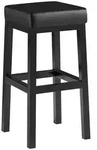 CLP Barhocker, Schwarz, Metall, 37x78x37 cm, Esszimmer, Barm&ouml;bel, Barhocker