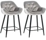 CLP Barhocker, Grau, Metall, 54x93.5x57.5 cm, Esszimmer, Barm&ouml;bel, Barhocker