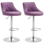 CLP Barhocker, Lila, Metall, 46x83x49 cm, Esszimmer, Barm&ouml;bel, Barhocker