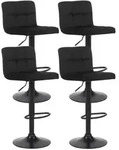 CLP Barhocker, Schwarz, Metall, 40x85x40 cm, Esszimmer, Barm&ouml;bel, Barhocker