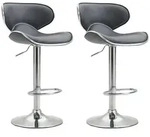 CLP Barhocker, Grau, Metall, 46x88x49 cm, Esszimmer, Barm&ouml;bel, Barhocker