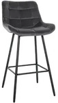 CLP Barhocker, Dunkelgrau, Metall, 49x104x56 cm, Esszimmer, Barm&ouml;bel, Barhocker