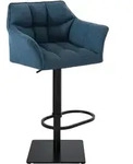 CLP Barhocker, Blau, Metall, 64x88x45 cm, Esszimmer, Barm&ouml;bel, Barhocker