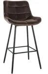 CLP Barhocker, Braun, Metall, 49x104x56 cm, Esszimmer, Barm&ouml;bel, Barhocker