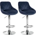CLP Barhocker, Blau, Metall, 46x83x49 cm, Esszimmer, Barm&ouml;bel, Barhocker