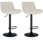 CLP Barhocker, Creme, Metall, 48x81x54 cm, Esszimmer, Barm&ouml;bel, Barhocker