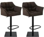 CLP Barhocker, Braun, Metall, 64x88x45 cm, Esszimmer, Barm&ouml;bel, Barhocker