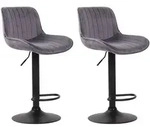 CLP Barhocker, Dunkelgrau, Metall, 50x86x50 cm, Esszimmer, Barm&ouml;bel, Barhocker