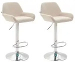 CLP Barhocker, Creme, Metall, 51x89x52 cm, Esszimmer, Barm&ouml;bel, Barhocker
