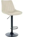 CLP Barhocker, Creme, Metall, 49.5x91x50 cm, Esszimmer, Barm&ouml;bel, Barhocker