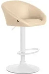 CLP Barhocker, Creme, Textil, 55x86x51 cm, Esszimmer, Barm&ouml;bel, Barhocker