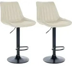 CLP Barhocker, Creme, Metall, 49.5x91x50 cm, Esszimmer, Barm&ouml;bel, Barhocker
