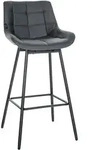 CLP Barhocker, Grau, Metall, 49x105x56 cm, Esszimmer, Barm&ouml;bel, Barhocker