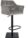 CLP Barhocker, Grau, Metall, 64x88x45 cm, Esszimmer, Barm&ouml;bel, Barhocker
