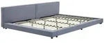 Home Deluxe Bett, Grau, Holz, Textil, Schlafzimmer, Betten